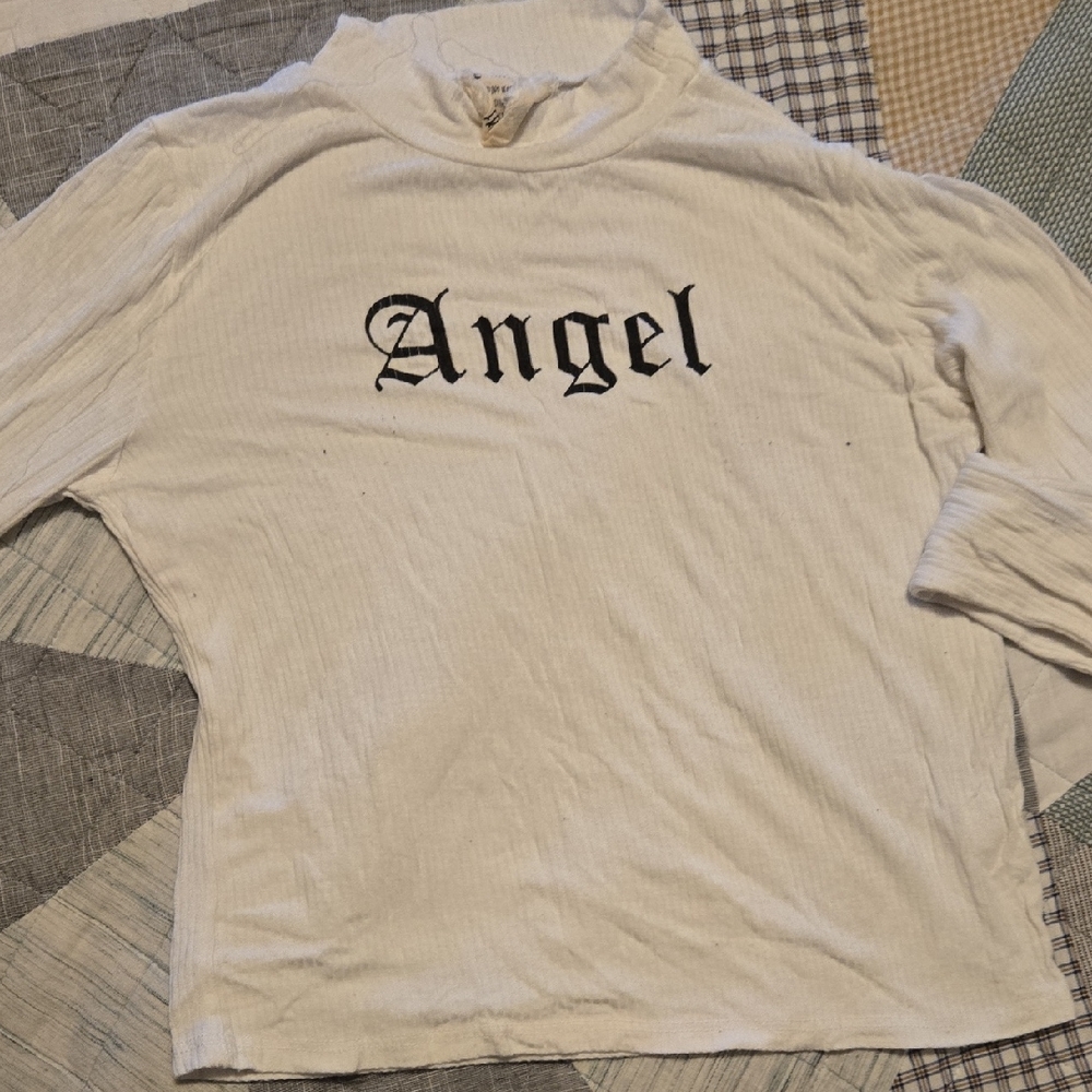 White Long Sleeve 'Angel' Top